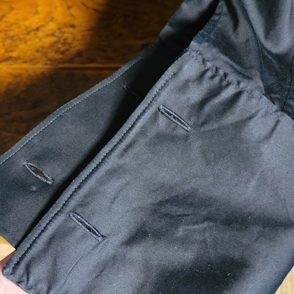 SAND 2 ply szXL 17-17.5us 43eu black fitted covered button cufflink dress shirt - Picture 3 of 9